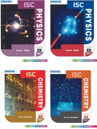 Nootan Isc Set Of Chemistry And Physics Class Xii (2023-2024) Part 1 & 2