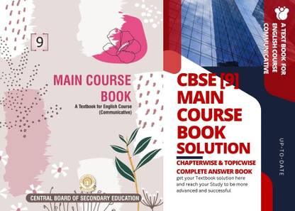 CBSE MAIN COURSE BOOK CLASS 9 WITH Complete Answer Book Chapter Wise & Unit Wise As Per New CBSE Syllabus Set Of 2 Books