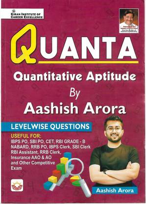 Quanta 
quantitative Aptitude By Aashish Arora