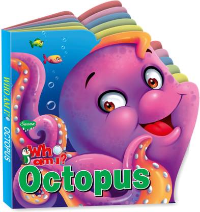 Sawan Presents 'Who Am I' Octopus | Die-Cut Shape Board-Book