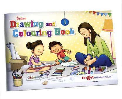 Blossom Drawing And Colouring Activity Books For Kids | Step By Step Drawing Instructions And Coloring Practice 1 | Colouring For 4+ Year Old