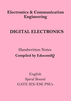 Digital Electronics Handwritten Notes By Seleceted Student In GATE