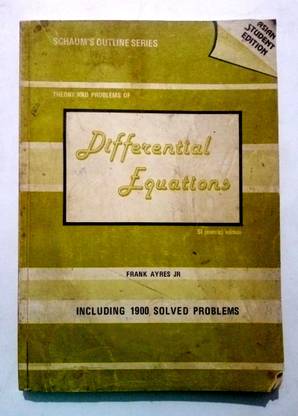 Theory And Problems Of Differential Equations (Old Book)