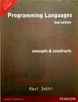 PROGRAMMING LANGUAGES Concepts & Constructs (Old Book)