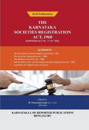 Karnataka Societies Registration Act, 1960 With Rules In English
