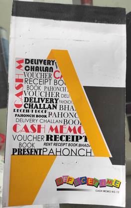 Receipt Book Cash Memo For Shop & Delivery Challan