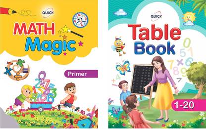 MATHS MAGIC Table Books 1 To 20 For Kids And Maths Book For Primary Kids To Learn And Practice Multiplication Tables& Concepts Of Mathematics For 2-5-Year-Old Children