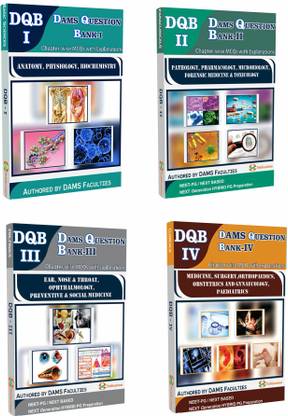 DAMS Question Bank (DQB)-Combo Pack-Set Of 4 Volumes (Covering More Than 10,000 MCQs)