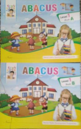 Abacus Book Level 1 (A&B) Total 02 Books Easy To Learn Mental Maths. Good Quality Paper And More Number Of Question To Practice