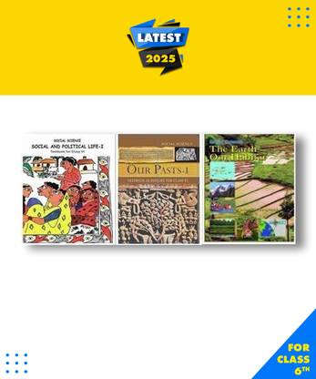 NCERT SST (सोशल साइंस) कॉम्बो सेट फॉर क्लास 6th इंग्लिश मीडियम इन्क्लूडिंग हिस्ट्री, सिविक्स, ज्योग्राफी