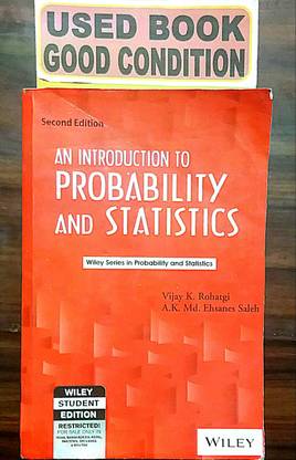 AN INTRODUCTION TO PROBABILITY AND STATISTICS (Old Book)