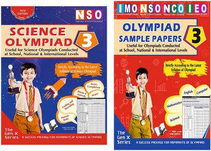 V&S Publishers NSO (Science Olympiad Guidebook And Sample Papers) Olympiad Combo Class 3 (Set Of 2 Books)