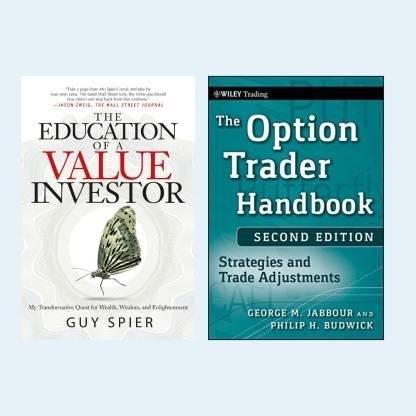 The Option Trader Handbook - Strategies And Trade Adjustments 2e (English, Hardcover, Jabbour G) + The Education Of A Value Investor: My Transformative Quest For Wealth, Wisdom, And Enlightenment