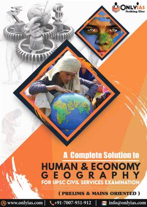 Only IAS Human Geography General Studies Printed Notes English Medium Photocopy 2023
