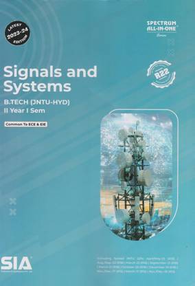 Signals And Systems B.Tech Jntu-Hyd II-Year I-Sem Common To ECE & EIE (R22) Latest 2023-24 Edition