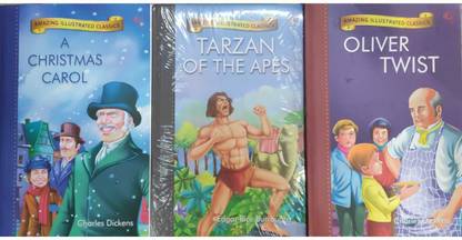 चिल्ड्रेन्स क्लासिक्स कॉम्बो |ए क्रिसमस कैरोल|ओलिवर ट्विस्ट|टार्ज़न ऑफ द एप्स