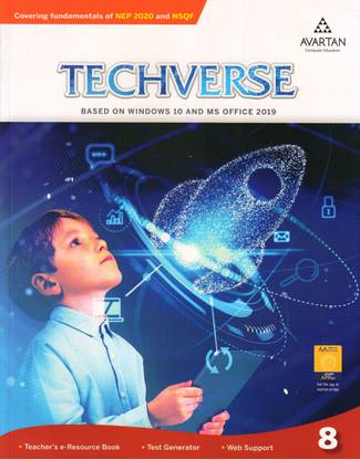 AVARTAN TECHVERSE For Class - 8 Based On Windows 10 And MS Office 2019