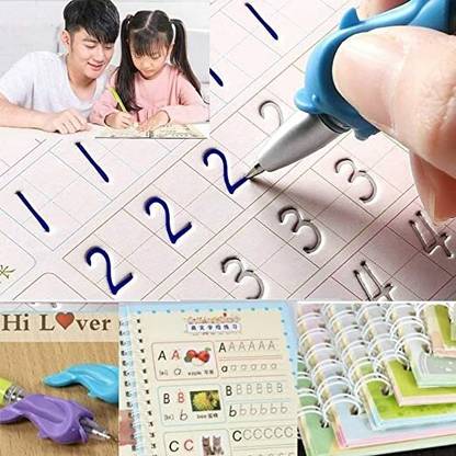 The Cube Mart Magic Practice Copybook, Number Tracing Book for Preschoolers