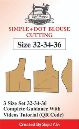 Tailors Simple 4 Dot Blouse Paper Patterns 32,34,36 Set Of 3 Size