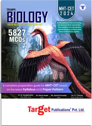 MHT-CET Triumph Biology Book For Pharmacy Entrance Exam 2024 | Based On 11th And 12th Syllabus Of Maharashtra State Board | Includes Chapterwise MCQs | Model & Previous Year Question Paper