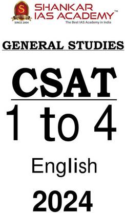 Shankar IAS GS CSAT 1 To 4 Test Series In English For UPSC Exam 2024