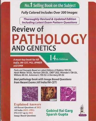 Review Of Pathology And Genetics [14 Th Edition] By Gobind Rai Garg & Sparsh Gupta