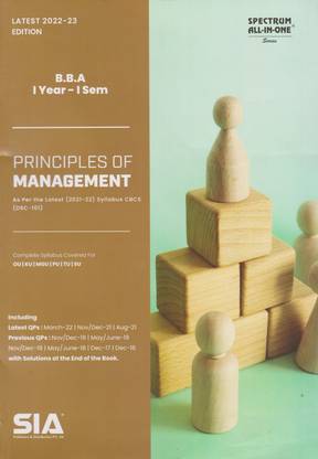 Principles Of Management BBA I-Year I-Sem As Per The Latest (2021-22) Syllabus (CBCS) (DSC-101) Latest 2022-23 Edition