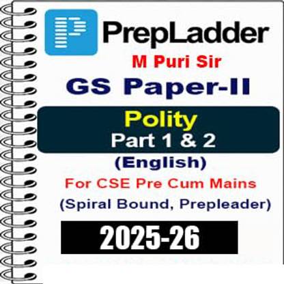 M.PURI Polity & Governance (GS PAPER 2) Printed Study Material 2025-26(English)