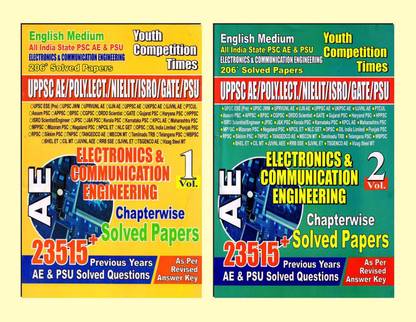 AE Electronics & Communication Engineering Volume-1 & Volume-2 Chapterwise Solved Papers (English Medium)