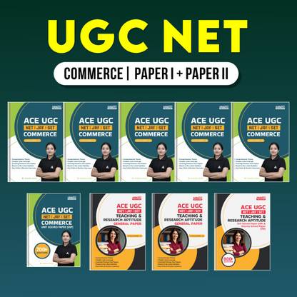 UGC NET Paper I + II Commerce Complete 9 Books