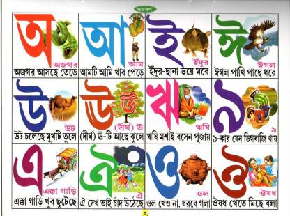 Bengali Language Alphabets Recognition Book's For Little Kid's