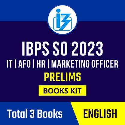 IBPS SO IT | AFO | HR | Marketing Officer Prelims 2023 Books Kit (English Printed Edition) By Adda247