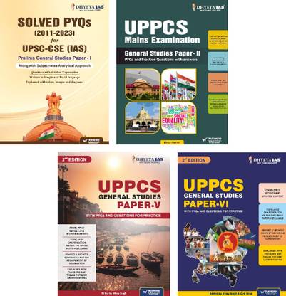 UPSC CSE (IAS) PRELIMS -1 PYQ'S GS PAPER 1 PRELIMS PYQ | UPPSC Mains GS Paper 2 Paper &| 2nd Edition Paper 5 & Paper 6 PYQ With Model Questions | English Medium 2024