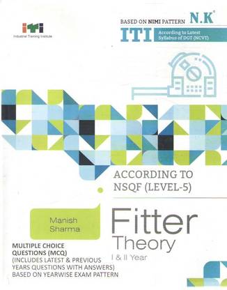 Iti According To Nsqf (Level-5) Fitter Theory 1 & 2 Year By Manish Sharma