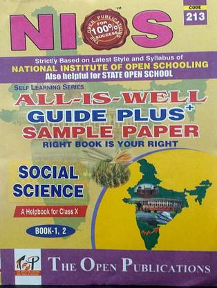 NIOS All Is Well Class 10 Social Science 213 Guide & Sample Papers