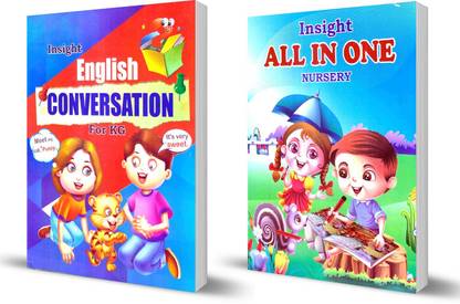 Combo 2 Book Of Insight English Conversation For Kg & All In One Nursery
