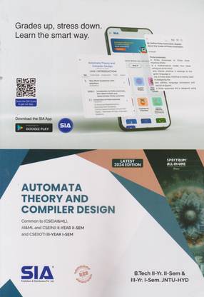 Automata Theory And Compiler Design B.Tech II-Yr II-Sem & III-Yr I-Sem (R22) Latest 2024 Edition JNTU-HYD