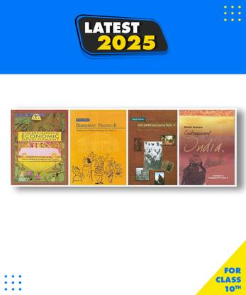 Ncert History,geography,economics,civics Books For Class 10 New Latest Books For 2023-2024 Session