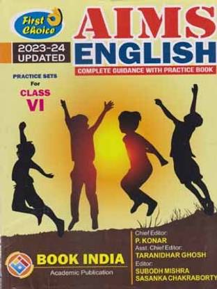 Aims English - 2023-24, Complete Guidance With Practice Book Practice Sets For Class - 6,