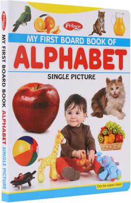 My First Board Book Of Alphabet Single Picture|Smart Books For Smart Kids|My Jumbo Board Books-ALPHABET | ABCD For Nursery And Preschool Children | Wipe-Clean Children's Friendly General Knowledge Board Book With Attractive Pictures Capturing Imaginations Of Children (32Pages)