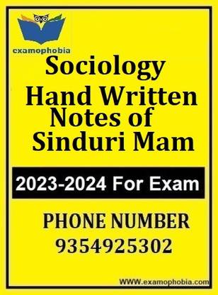 Sociology Hand Written Notes Of Sinduri Mam