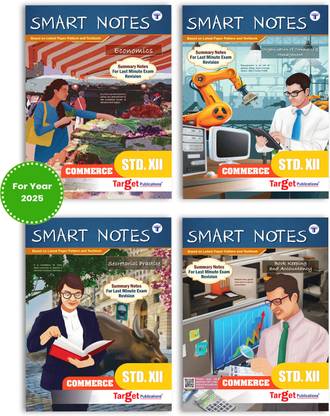 Std. 12th Commerce Smart Notes (Maharashtra Board) (Combo Of 4 Books Viz. Economics, OCM, SP And BK)