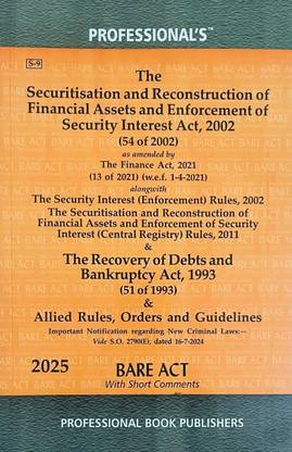 The Securitisation And Reconstruction Of Financial Assets And Enforcement Of Security Interest Act, 2002 With Allied Rules, Orders And Guidelines