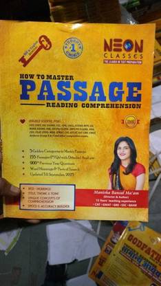 Passage- Reading Comprehension By Manisha Bansal For SSC CGL, CHSL, CPO,STENO, GD,MTS,CDS, Bank And Other Competitive Exams (Paperback, Manisha Bansal Mam)