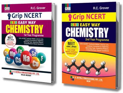 GRIP NCERT EASY WAY CHEMISTRY FOR NEET (1st Year & 2nd Year Programme) - (Combo) Set Of 2 Books