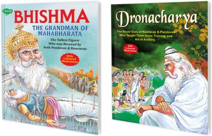 Set Of 2 Books | Story Books : Bhishma : The Grandman Of Mahabharat And Dronacharya