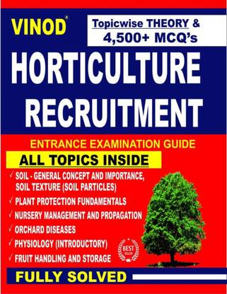 Horticulture Recruitment (Entrance Examination Guide) Book