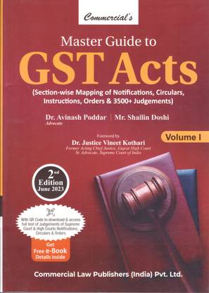 सेट ऑफ 2 बुक्स मास्टर गाइड ऑफ Gst एक्ट्स बाय विनीत कोठारी 2nd Edt. 2023