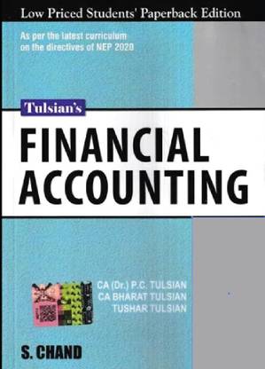 S Chand Publications Tulsian’s Financial Accounting By P C Tulsian, Bharat Tulsian, Tushar Tulsian Edition 2023