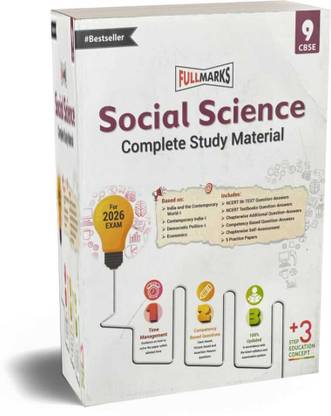 Full Marks Class 9 Social Science Guide Complete Study Material Based On New NCERT/CBSE Syllabus Paperback – 31 March 2025